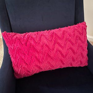 Pink Chevron Throw Pillow
